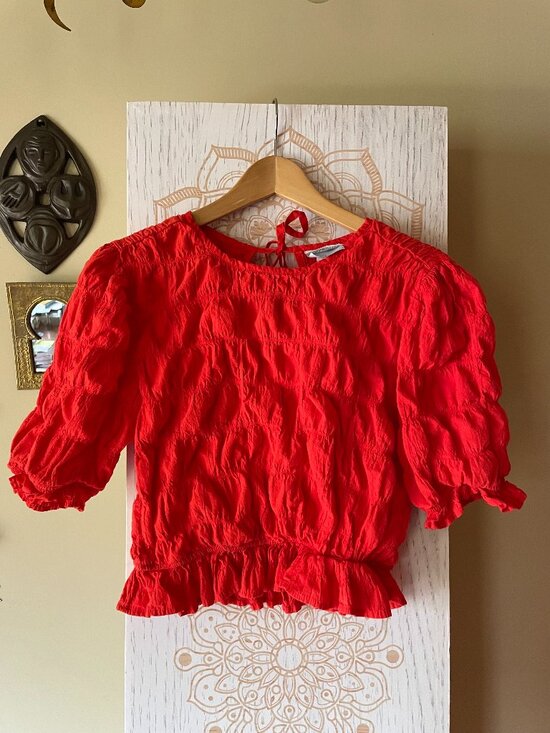Future Collective Tops - Future Collective Crop Blouse